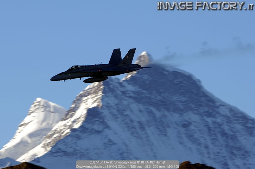 2007-10-11 Axalp Shooting Range 0110 FA-18C Hornet